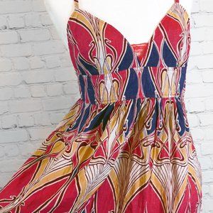 Forever Art Nouveau Short Sundress Jr-Lg